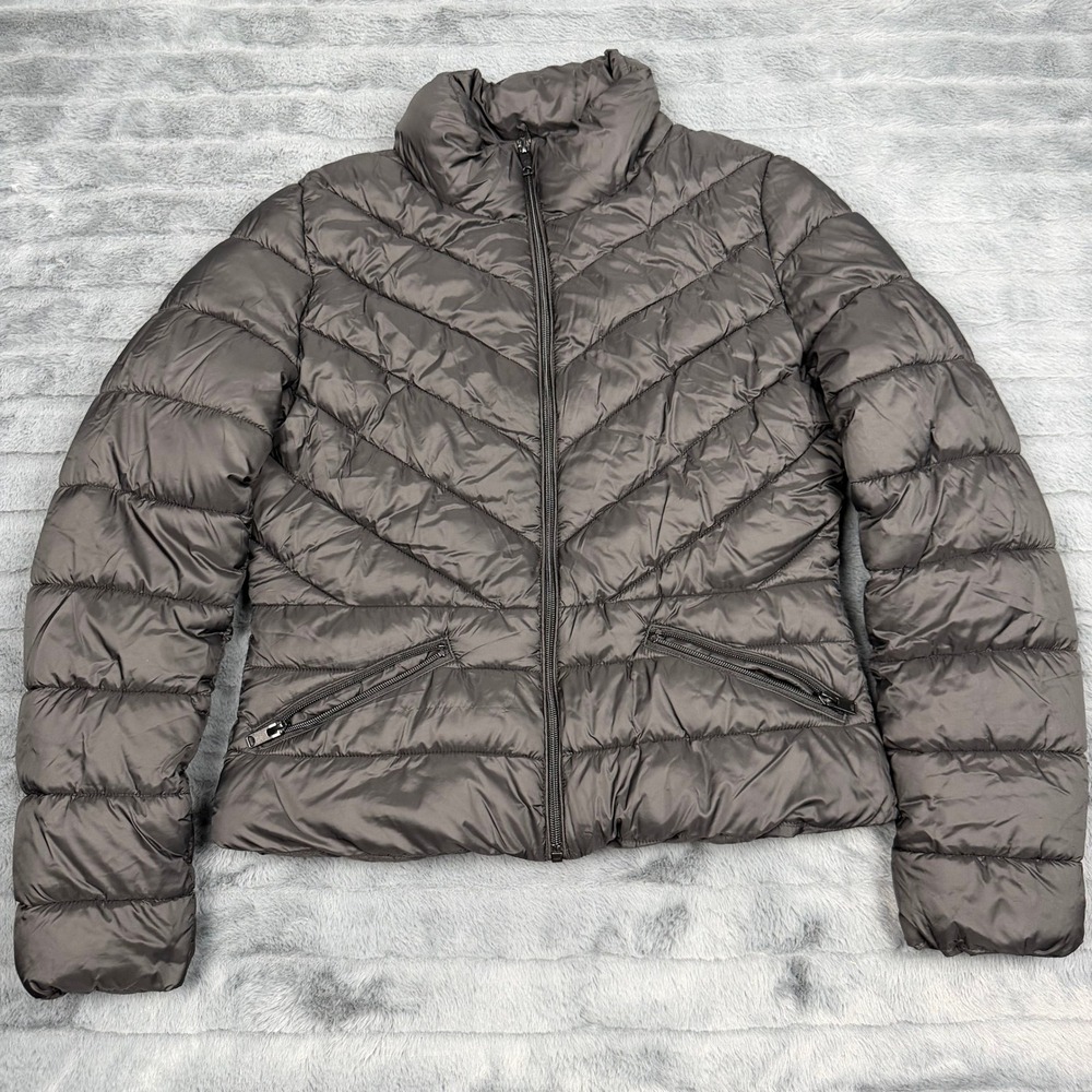 Love Tree Womens Ultra Light Packable Puffer Jacket Gray Size L 80039JY
